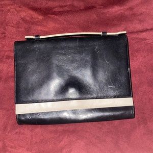 HOBO INTERNATIONAL  Marmont Quilted-leather Wallet Black and  white